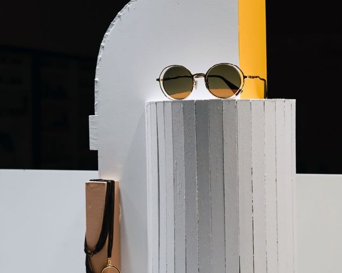 Objects design yellow glasses (Demo)